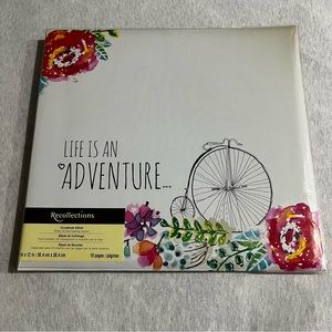 RECOLLECTIONS Life is An Adventure Scrapbook Album